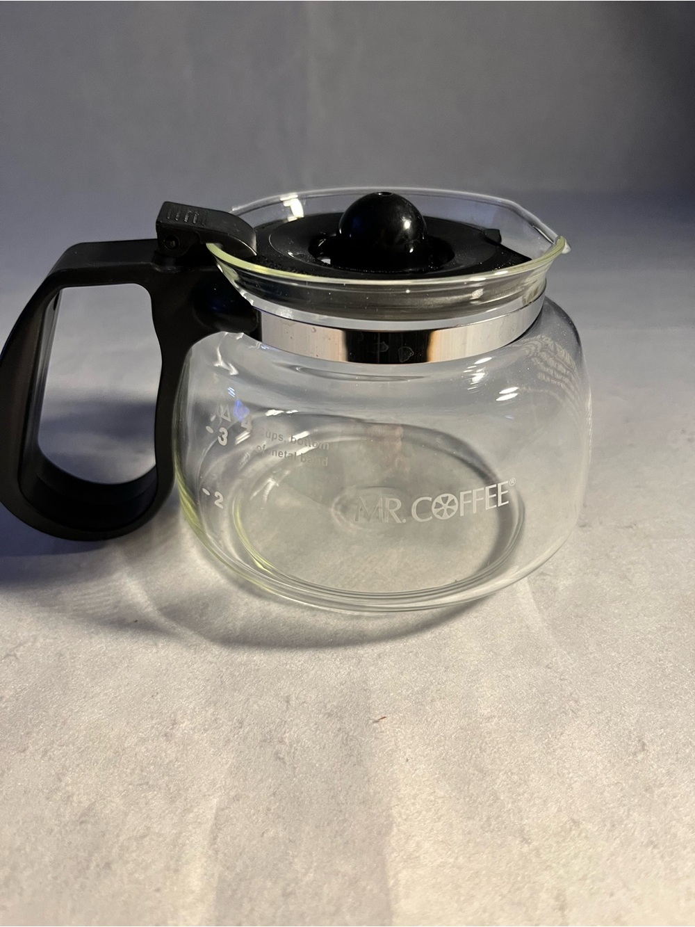 Mr. Coffee 4 Cup Replacement Clear Glass Coffee Carafe with Black Handle